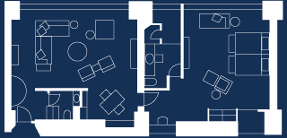G8 Summit Suite Prime (1 bed room) floor plan