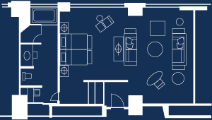 G8 Summit Suite (1 bed room) floor plan